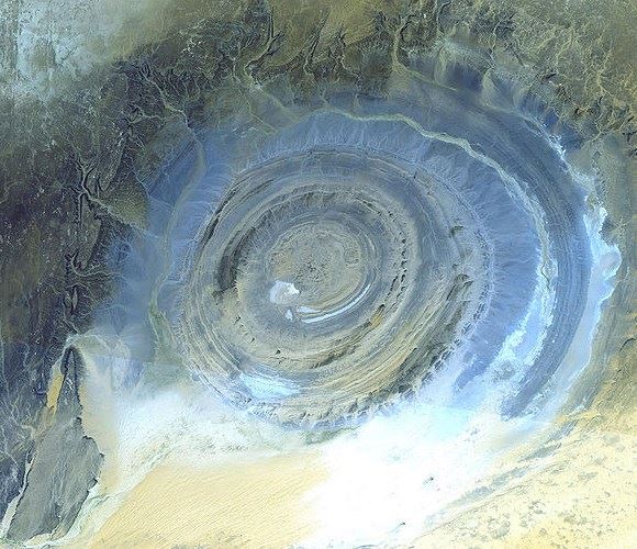 Folded Rock in Oudane, Mauritania.